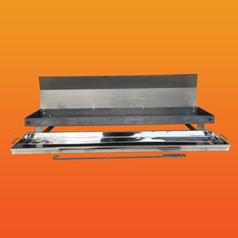 Firepit For Pig Rotisserie with Stainless Steel Tray